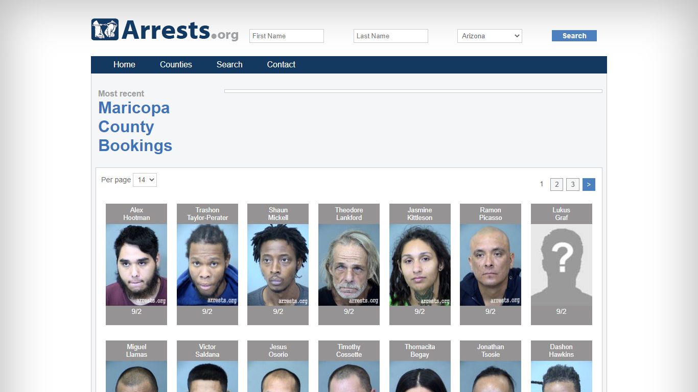 Maricopa County Arrests and Inmate Search